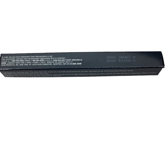 AVON Color Feeling Fine Ultra Thin Eye Liner Shade Onyx Jewel Black - Picture 11 of 12
